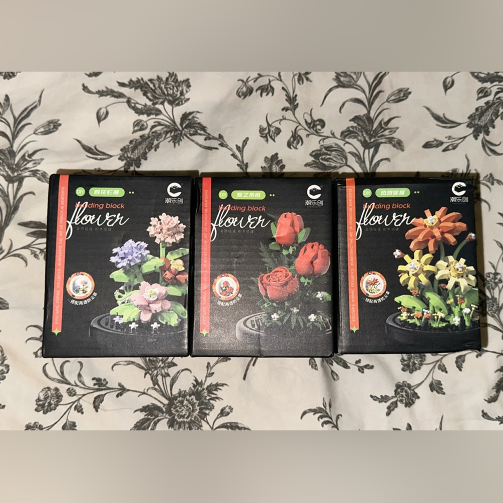 3D Flower Puzzle Set